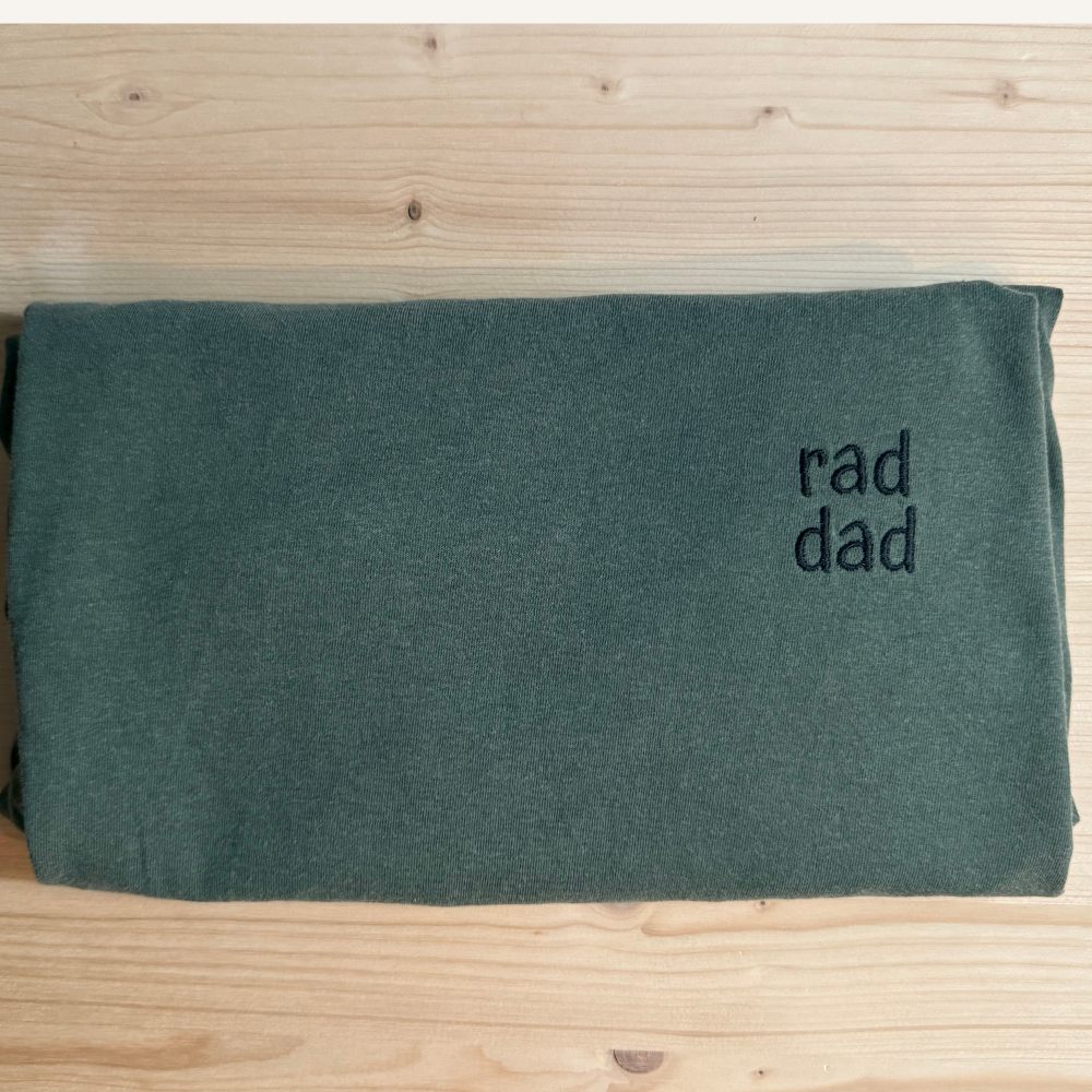 Rad Dad Comfort Colors Embroidered Tshirt