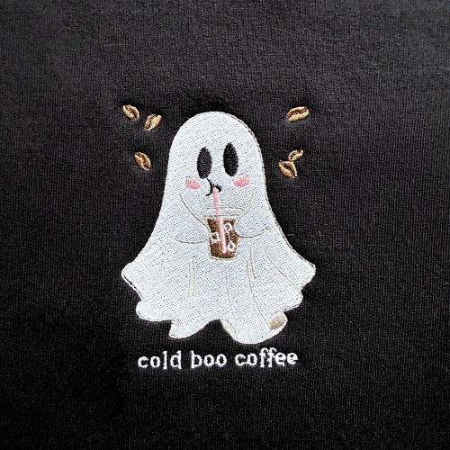 Cold Boo Coffee Ghostie Halloween Sweatshirt