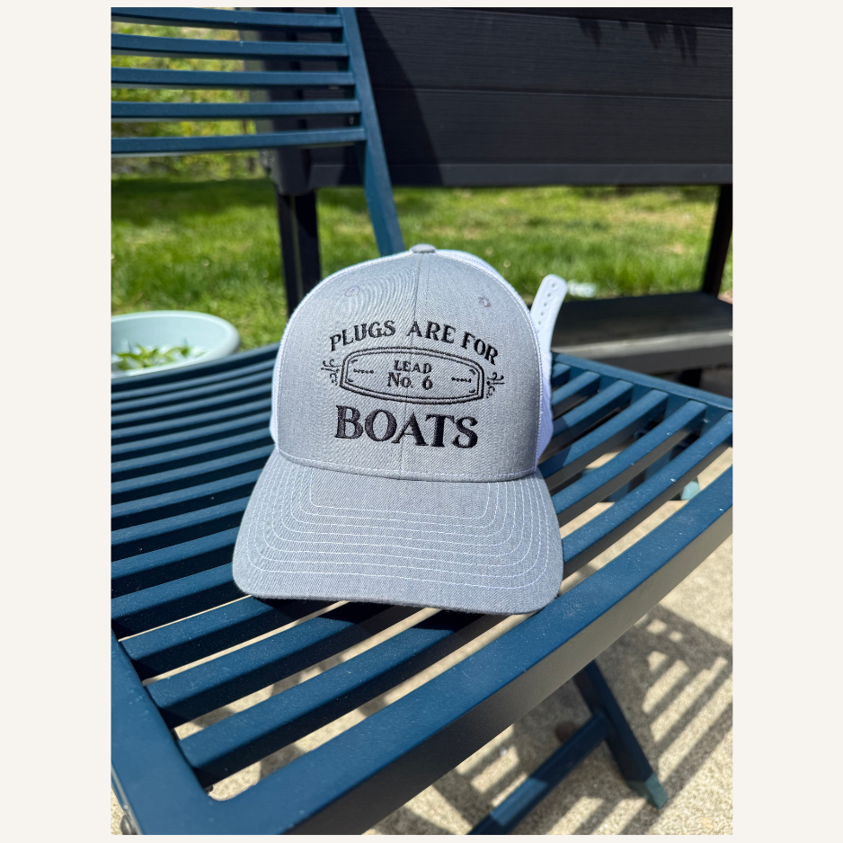 Plugs Are For Boats Logo Hat