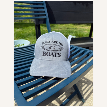 Plugs Are For Boats Logo Hat