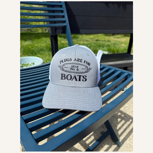 Plugs Are For Boats Logo Hat