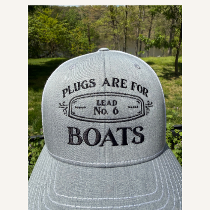 Plugs Are For Boats Logo Hat